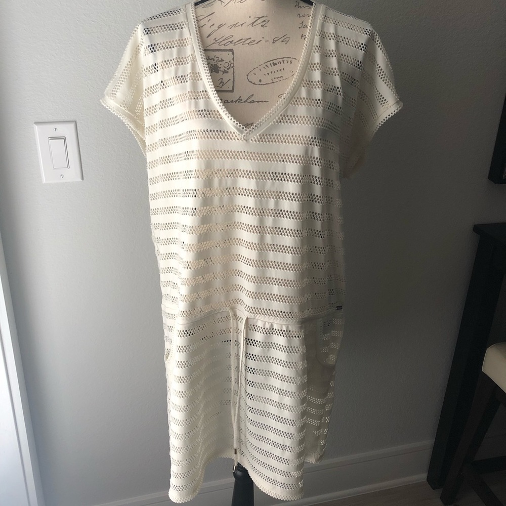 CALVIN KLEIN | Tunic Beach Cover Up Large